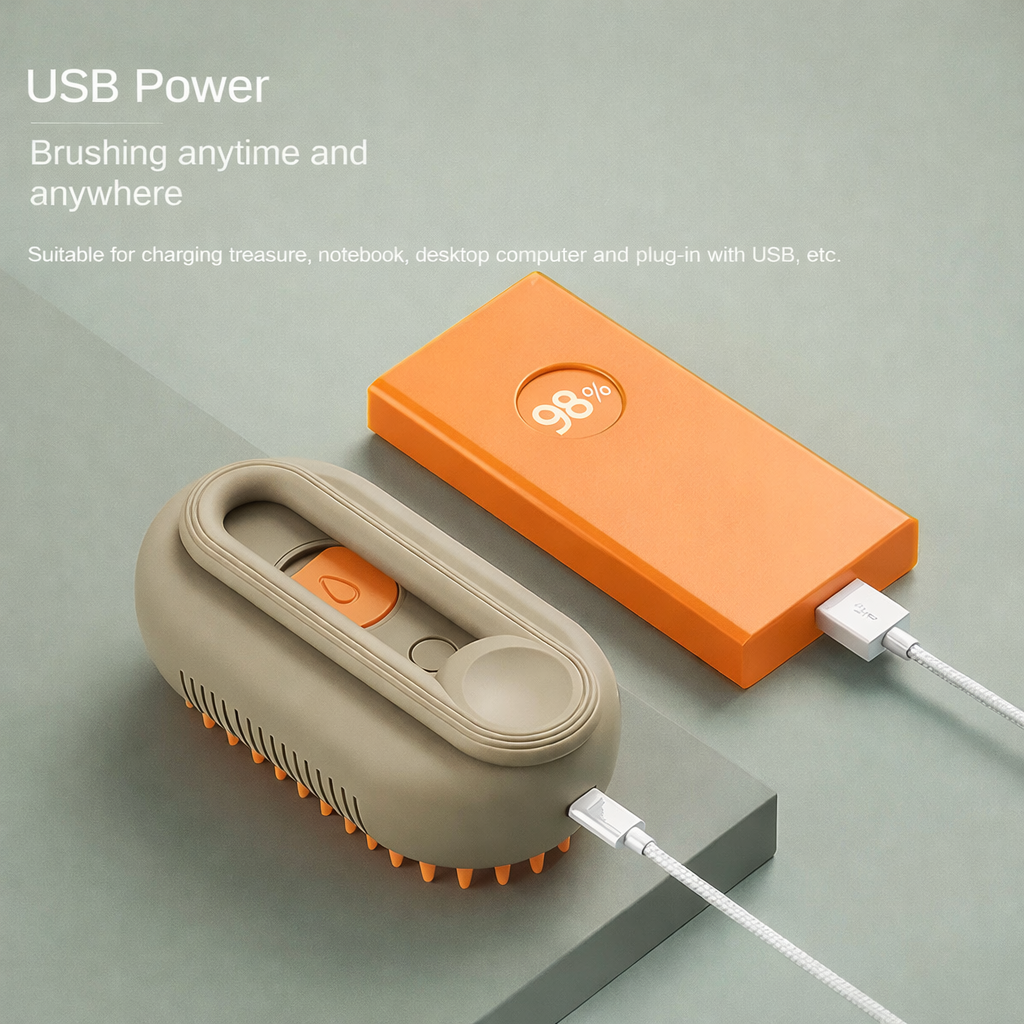 Self-Cleaning Pet Grooming Brush for Cats & Dogs